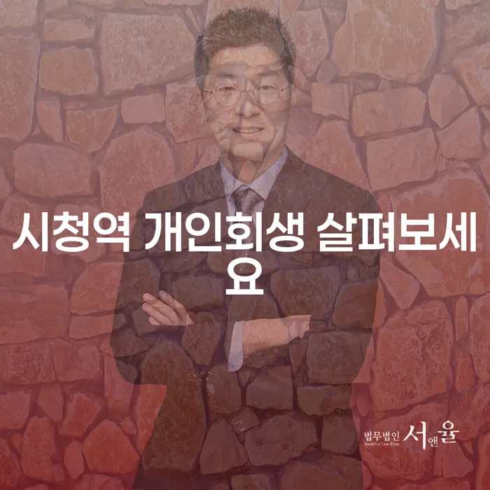 시청역 개인회생 살펴보세요